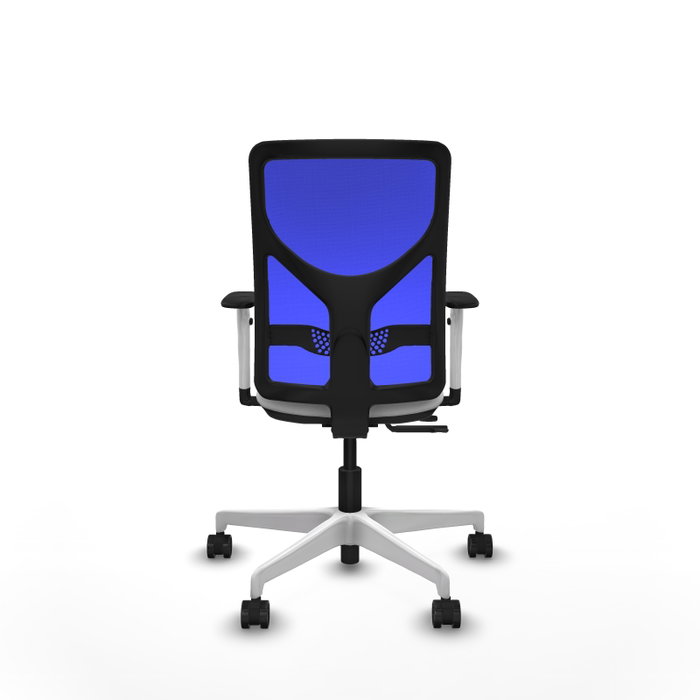 PIQUERAS Y CRESPO Silla de oficina Motilla con mecanismo Sincro/Traslack Blanco y Azul PIQUERAS Y CRESPO Silla de oficina Motilla con mecanismo Sincro/Traslack Blanco y Azul