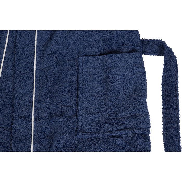 DKD Home Decor Set de Albornoz para Mujer Azul de Algodón DKD Home Decor Set de Albornoz para Mujer Azul de Algodón