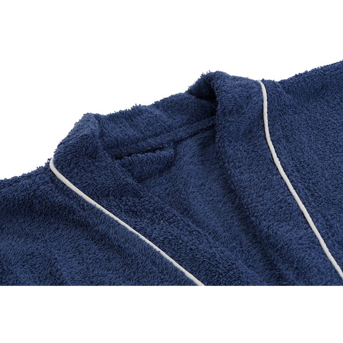 DKD Home Decor Set de Albornoz para Mujer Azul de Algodón DKD Home Decor Set de Albornoz para Mujer Azul de Algodón