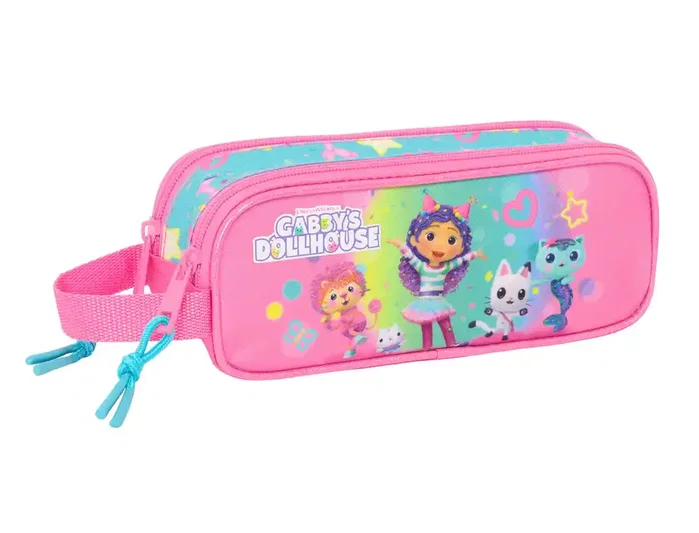 Safta Portatodo Doble Gabby's Dollhouse Confetti Safta Portatodo Doble Gabby's Dollhouse Confetti