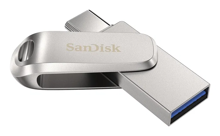SanDisk Ultra Dual Drive Luxe 2TB unidad flash USB 3.2 Gen 1 Type-A / Type-C 400 MB/s lectura Plata