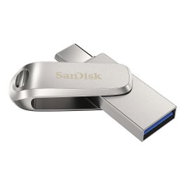 SanDisk Ultra Dual Drive Luxe USB 2TB Plata