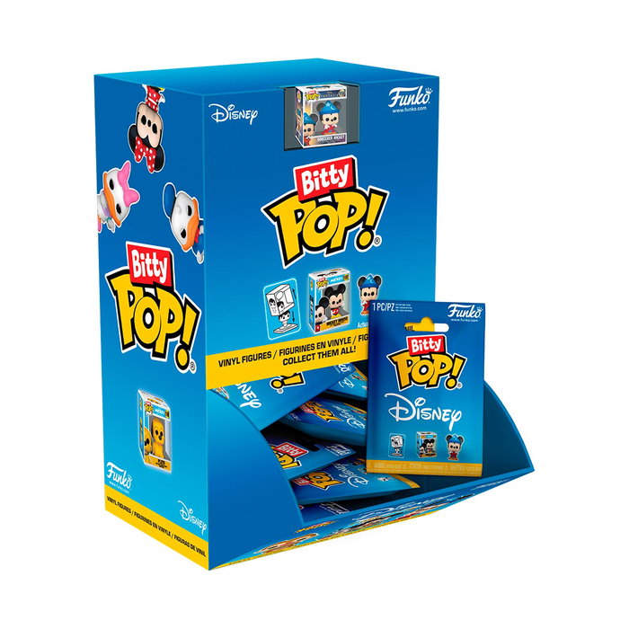 Funko 75468 Bitty Pop! Pack de 4 Figuras Pixar Up - Carl, Russell, Dug + Sorpresa, Figuras Miniaturas de 2.3 cm en Caja Acrílica, +3 años