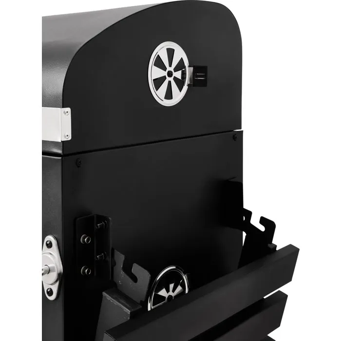 Cookingbox Barbacoa de Carbón con Parrilla de Hierro Fundido, Ventilación Ajustable y Acabado en Acero Inoxidable - 9760191