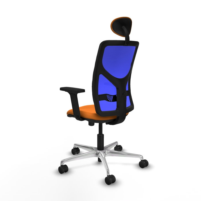 PIQUERAS Y CRESPO Silla de oficina Motilla Naranja y Azul PIQUERAS Y CRESPO Silla de oficina Motilla Naranja y Azul