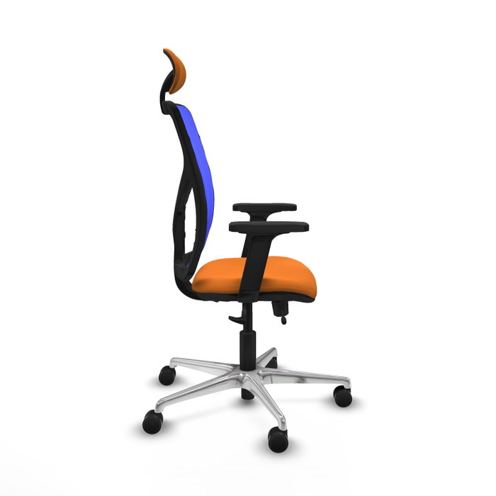 PIQUERAS Y CRESPO Silla de oficina Motilla Naranja y Azul PIQUERAS Y CRESPO Silla de oficina Motilla Naranja y Azul