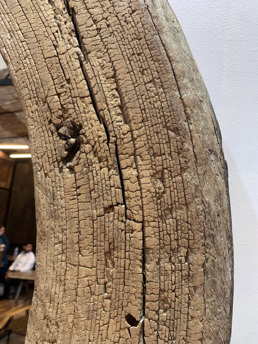 DKD Home Decor Espejo de Madera con Rueda Antigua 108x108 cm
