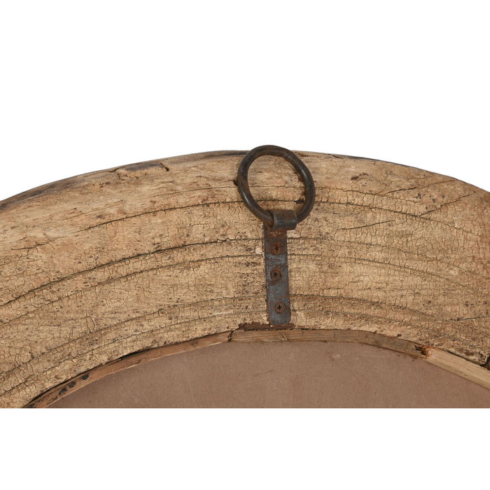 DKD Home Decor Espejo de Madera con Rueda Antigua 108x108 cm