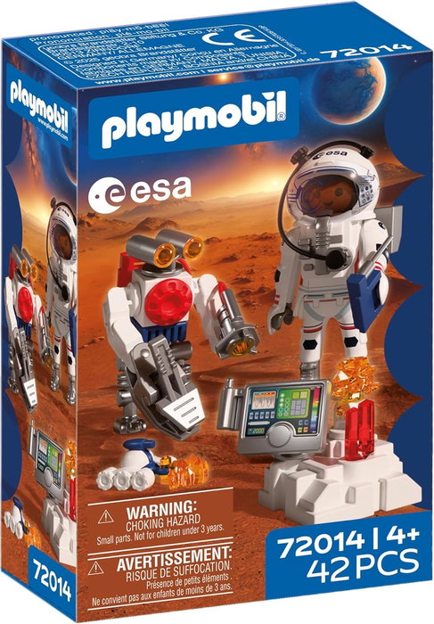 Playmobil Astronauta de la ESA con Robot y Mars Crawler 72014