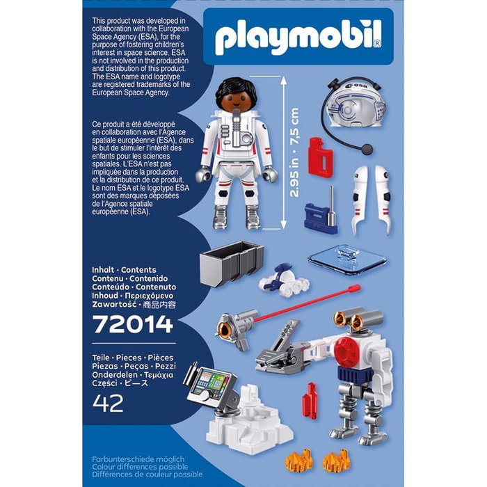 Playmobil City Action Astronauta de la ESA con Robot y Mars Crawler 72014