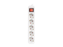 Lanberg Regleta PS1-05F-0150-W 5 Tomas Schuko Blanca 1,5m