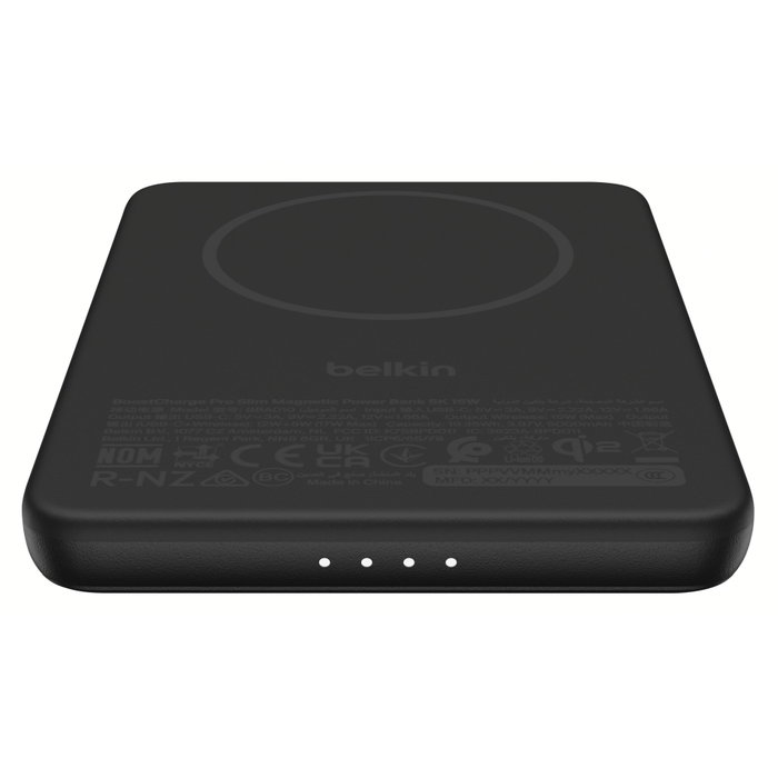 Belkin BoostCharge Slim 5000mAh Magnética con Qi2 - Negro
