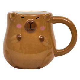 The Concept Factory Taza de Cerámica con Relieve Capibara, 350 ml