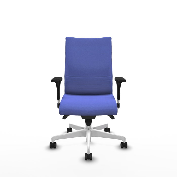 PIQUERAS Y CRESPO Silla Albacete Confidente con Mecanismo Sincro, Tela Azul Claro