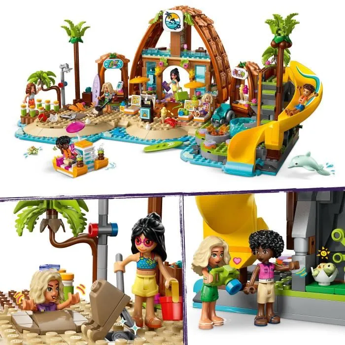 Lego Friends 42673 Vacaciones en el resort de playa Set de construcción para niñas de 8 años