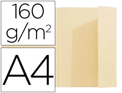 Exacompta Subcarpeta de Cartulina A4 Crema con Solapa Interior - 160 g/m², Modelo Nature Future, Certificado PEFC Exacompta Subcarpeta de Cartulina A4 Crema con Solapa Interior - 160 g/m², Modelo Nature Future, Certificado PEFC