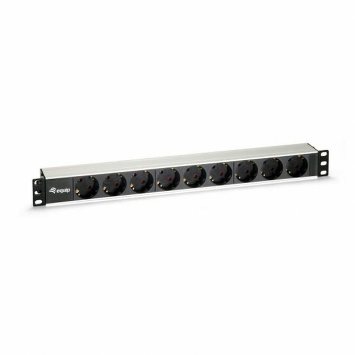 Equip Regleta de alimentación de aluminio para rack 19 pulgadas 1U con 9 tomas
