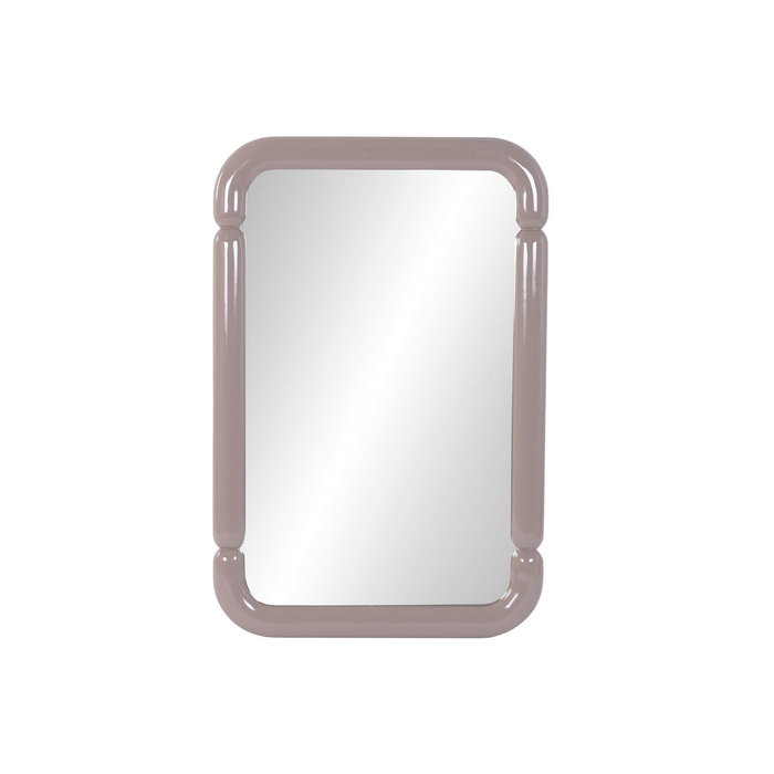 DKD Home Decor Espejo Moderno Lacado Rosa Palo 70x106 cm