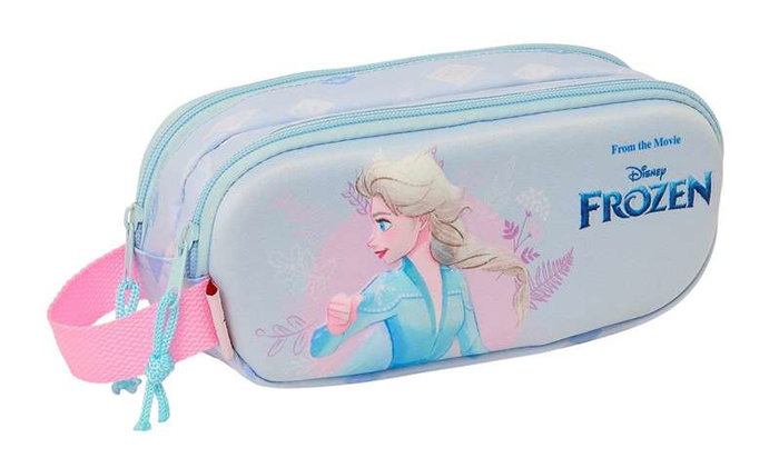 Safta Portatodo Doble 3D Frozen 21x8x6 cm