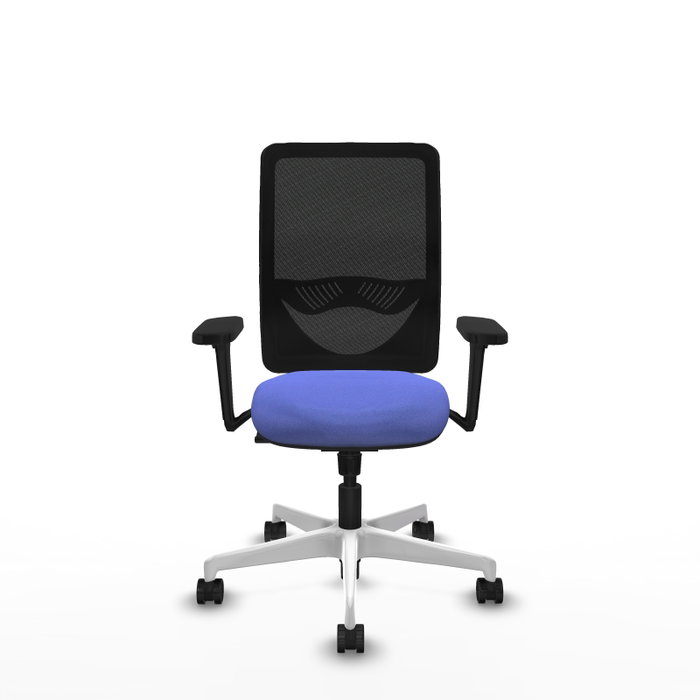 PIQUERAS Y CRESPO Silla de oficina Zulema con mecanismo Sincro, Azul claro y Negro PIQUERAS Y CRESPO Silla de oficina Zulema con mecanismo Sincro, Azul claro y Negro