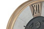 DKD Home Decor Reloj de Pared Metal y Cristal Negro y Dorado