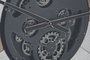 DKD Home Decor Reloj de Pared Metal y Cristal Negro y Dorado
