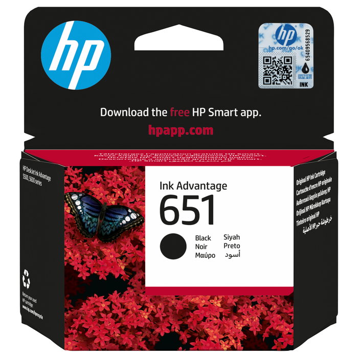 HP 651 Negro C2P10AE Cartucho de Tinta Original HP 651 Negro C2P10AE Cartucho de Tinta Original