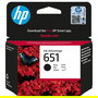 HP Tinta Original HP 651 Advantage Negra Cartucho (C2P10AE), Negro, Rendimiento 600 Páginas, 1 Unidad