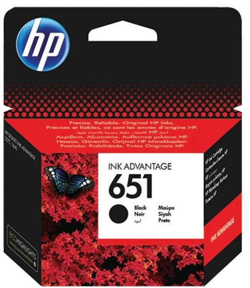 HP 651 Black Original Ink Advantage Cartridge C2P10AE