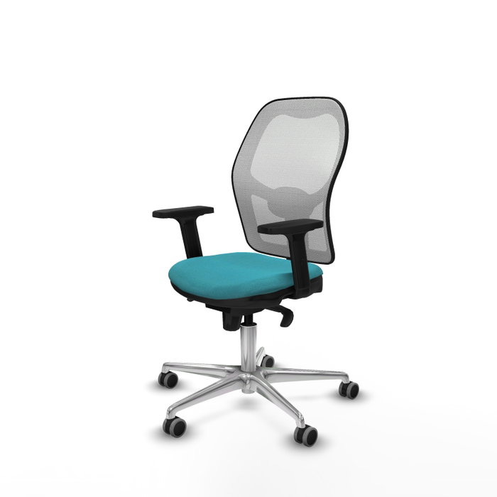 PIQUERAS Y CRESPO Silla de oficina Jorquera Turquesa y Blanco