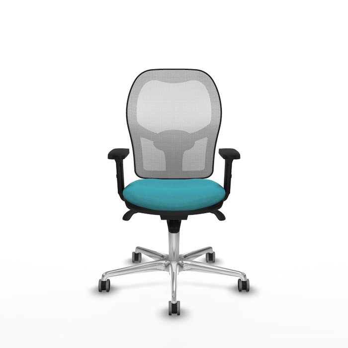 PIQUERAS Y CRESPO Silla de oficina Jorquera Turquesa y Blanco