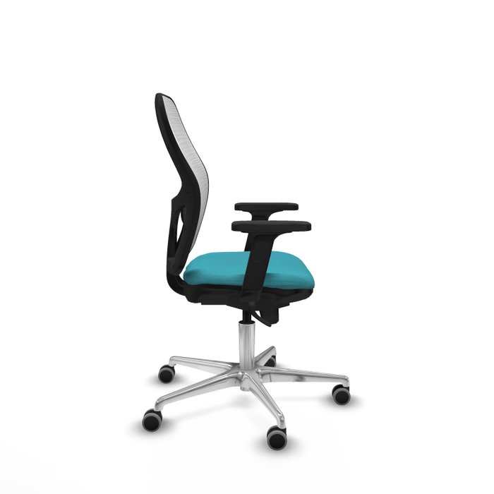 PIQUERAS Y CRESPO Silla de oficina Jorquera Turquesa y Blanco
