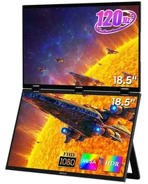 Zeuslap Z18W Monitor portátil 18.5" Full HD 120Hz IPS USB-C HDR Altavoces Negra