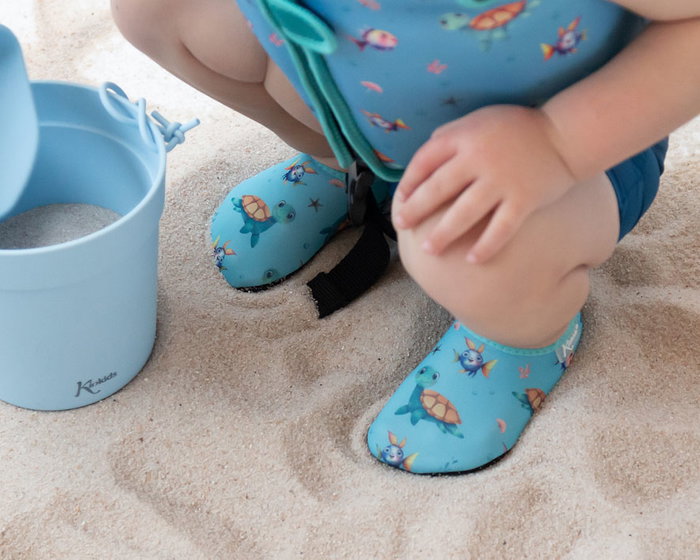 KioKids Zapatos Acuáticos Infantiles Tortugas Happy Summer Azul EUR 24