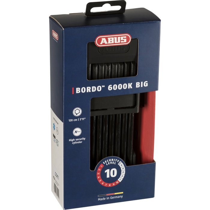 Abus Bordo BIG 6000K/120 BK SH Candado Plegable