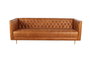 DKD Home Decor Sofá Item Home Cognac Dorado 209 x 77 x 74 cm