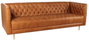 DKD Home Decor Sofá Item Home Cognac Dorado 209 x 77 x 74 cm