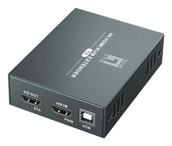 Level One HVE-8111 Kit Extensor HDMI sobre Cat.5/6 4K 100m con Extensión USB