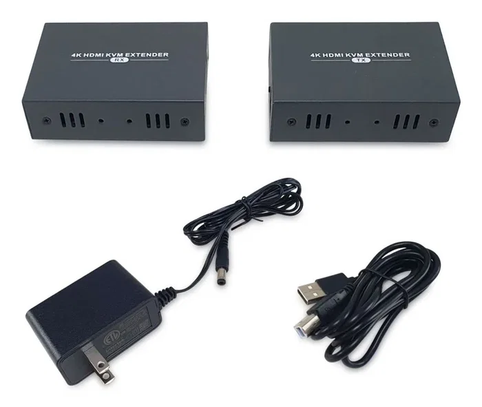 Level One HVE-8111 Kit Extensor HDMI sobre Cat.5/6 4K 100m con Extensión USB