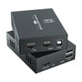 LevelOne Extensor HDMI HVE-8111 por Cable Cat.5/6 Kit, 4K Ultra HD 3840 x 2160 a 100m, 60 Hz, HDCP 2.2, Negro