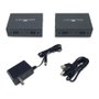 LevelOne Extensor HDMI HVE-8111 por Cable Cat.5/6 Kit, 4K Ultra HD 3840 x 2160 a 100m, 60 Hz, HDCP 2.2, Negro