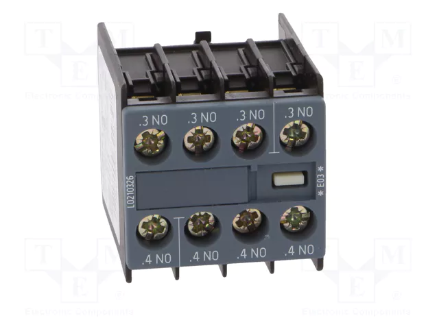 Siemens 3RH29111FA40 Bloque de contactos auxiliares 4S S00/S0 frontal con conexión por tornillo
