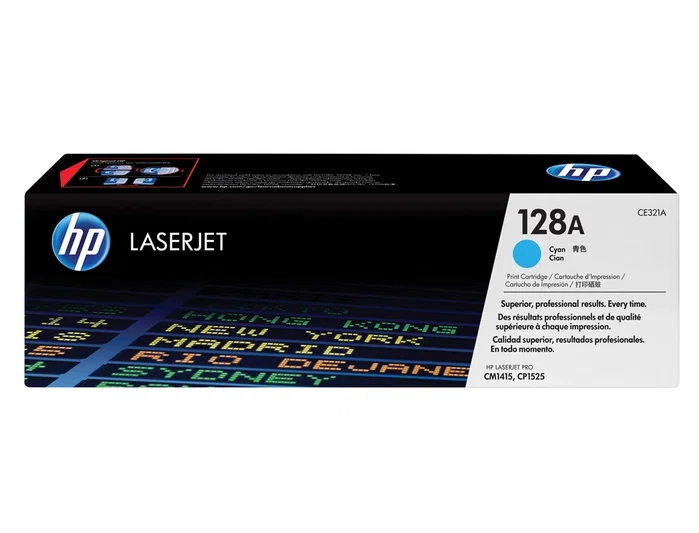 HP Cartucho de tóner original LaserJet 128A cian CE321A HP Cartucho de tóner original LaserJet 128A cian CE321A