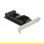 DeLOCK Tarjeta Controladora SATA PCIe x4 de 16 Puertos Internos, 6 Gbit/s, para PC, Compatible con Windows 10/8.1 y Linux