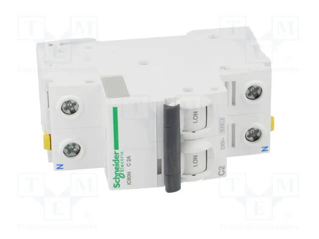 SCHNEIDER ELECTRIC Interruptor magnetotérmico iC60N 2A 1+N 6kA