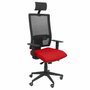 PIQUERAS Y CRESPO Silla Horna con Mecanismo Sincro, Asiento Rojo y Respaldo Negro