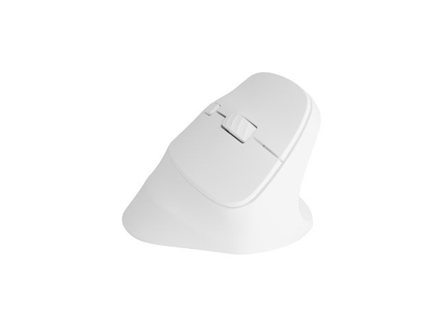Natec Crake 2 Ratón Inalámbrico Vertical Óptico 2400 DPI 6 Botones Bluetooth 5.2 2.4 GHz Blanco