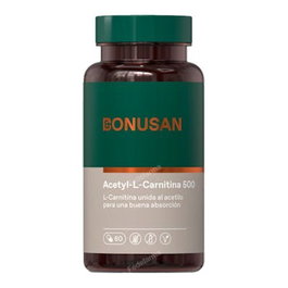 BONUSAN Acetil L-Carnitina 500Mg 60 Cápsulas Vegetarianas