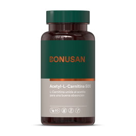 BONUSAN Acetil L-Carnitina 500mg, 60 cápsulas