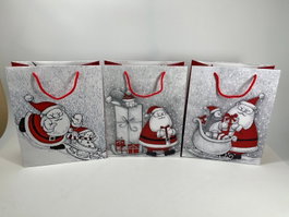 DKD Home Decor Bolsa de Papel Papá Noel Surtida 26x13x32 cm